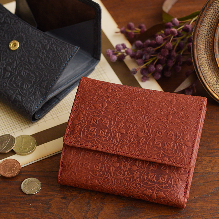 モリスシリーズBOX小銭入れ付き二つ折り財布イメージ写真