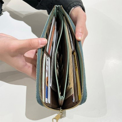 モリス　L字ファスナー長財布の内装のイメージ画像