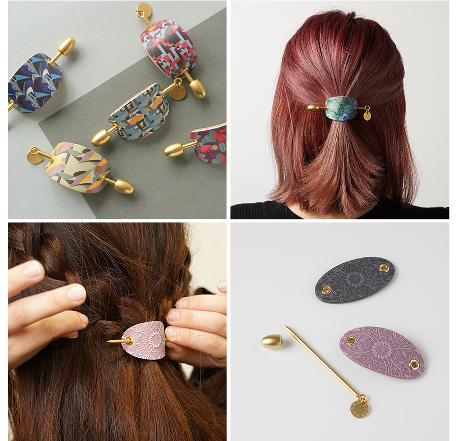 アートフラグメントシリーズとモリスシリーズのヘアアクセサリー「マジェステ」