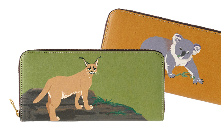 ANIMALS/ミニラウンドファスナー長財布画像