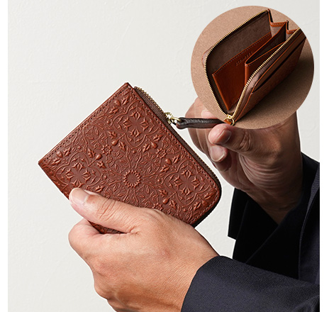 モリス-クラシック-L字ファスナーウォレット全2色￥19,800