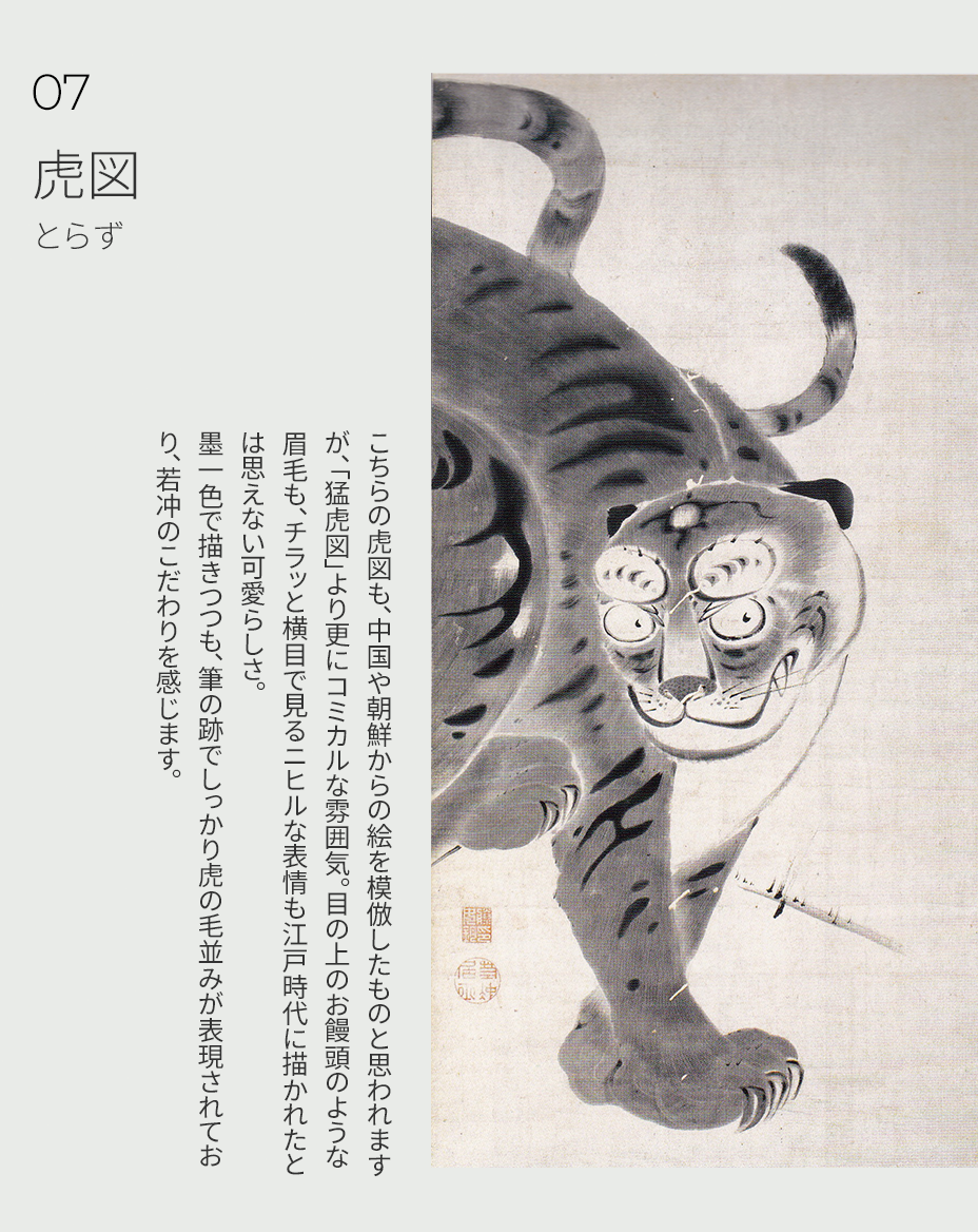 虎図 ご紹介について